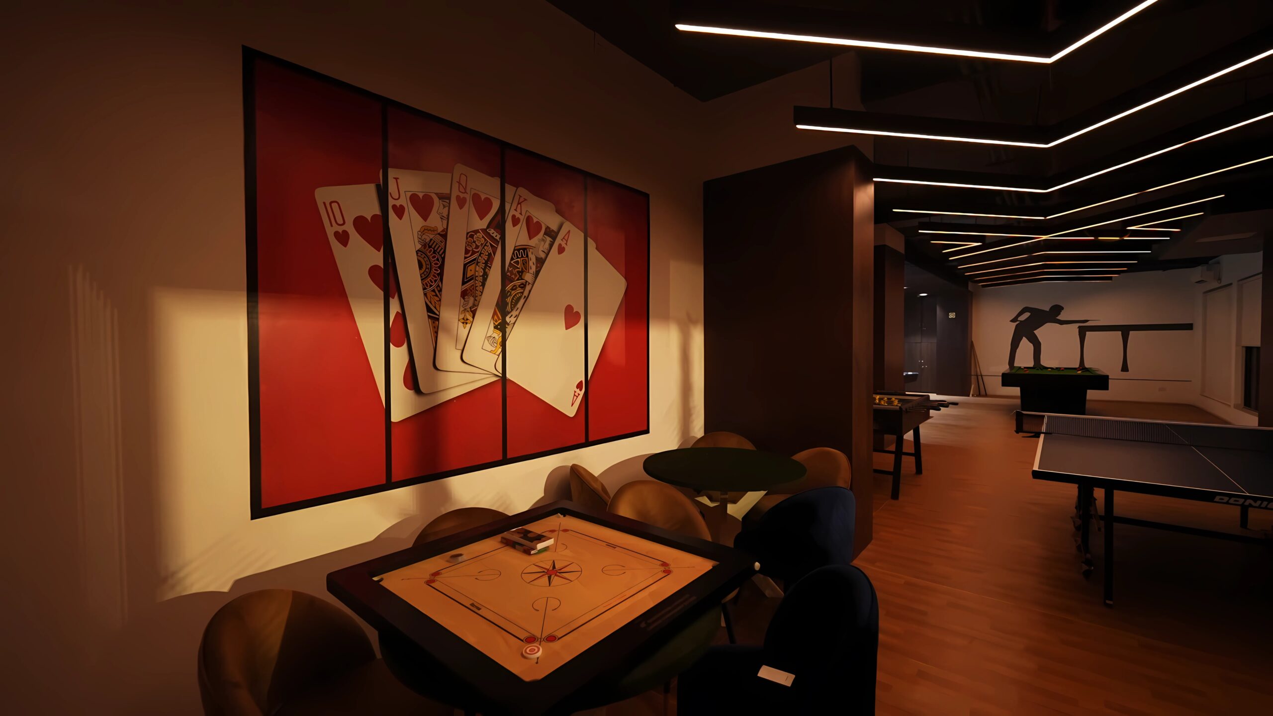 Unwind in the vibrant recreational zone of the clubhouse at Infinity Heights. This premium amenity is just one of the many perks of living in this luxury apartment in Guwahati, making it a top choice for families seeking to buy flat in Guwahati.