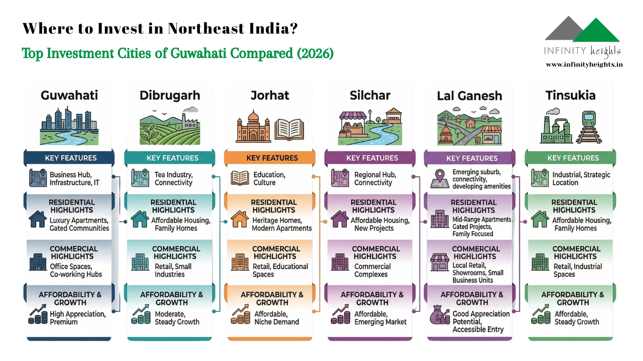 Guwahati Real Estate & Northeast Investment Hotspots: City-wise Property Insights 2026