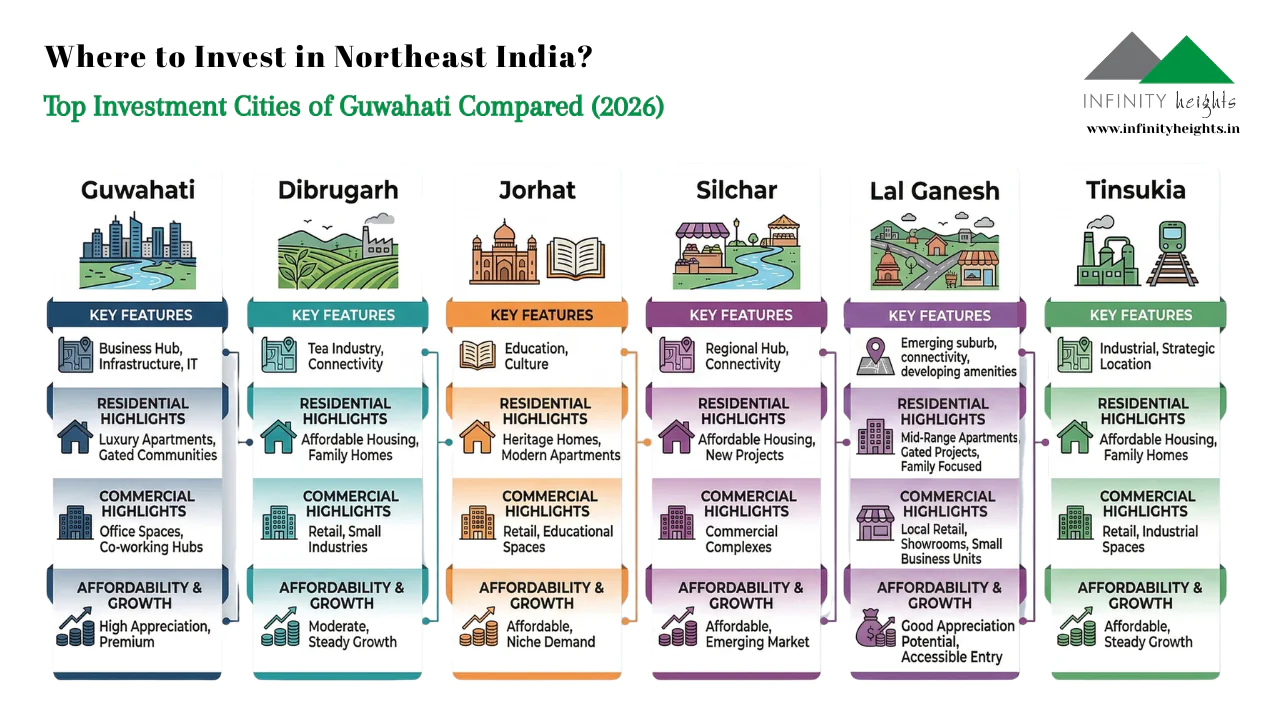 Guwahati Real Estate & Northeast Investment Hotspots: City-wise Property Insights 2026
