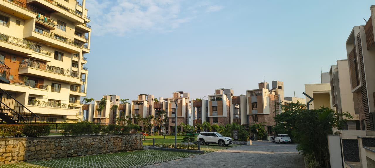 Rows of Luxurious Villas in Infinity Heights Residential Society - the best residential society in Guwahati